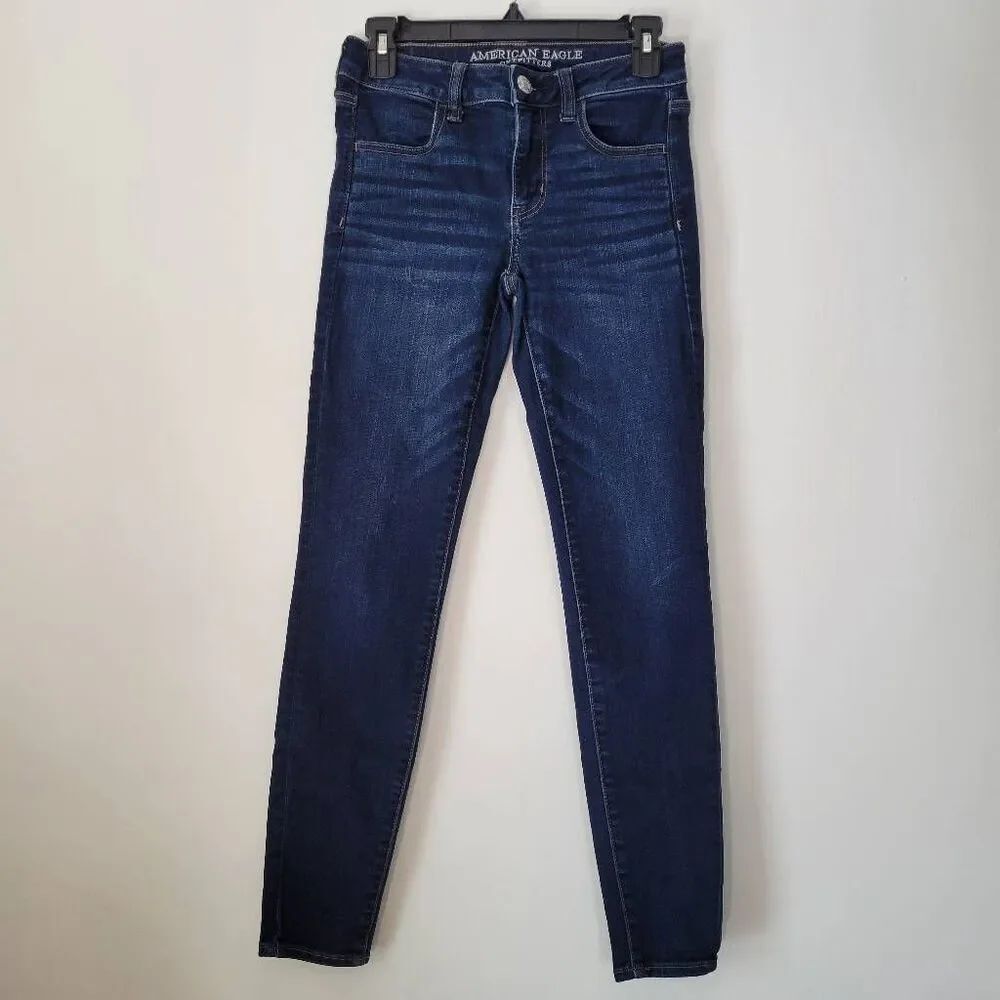 American Eagle Next Level Stretch Jegging Jeans Dark Wash Size 4 Regular